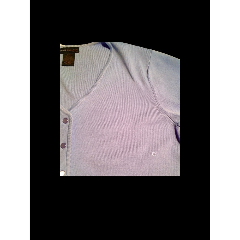 GRACE DANE LEWIS PETITE Cardigan, Deep V-Neck, Long Sleeve, LILAC, Size PM, NWOT - Picture 9 of 12